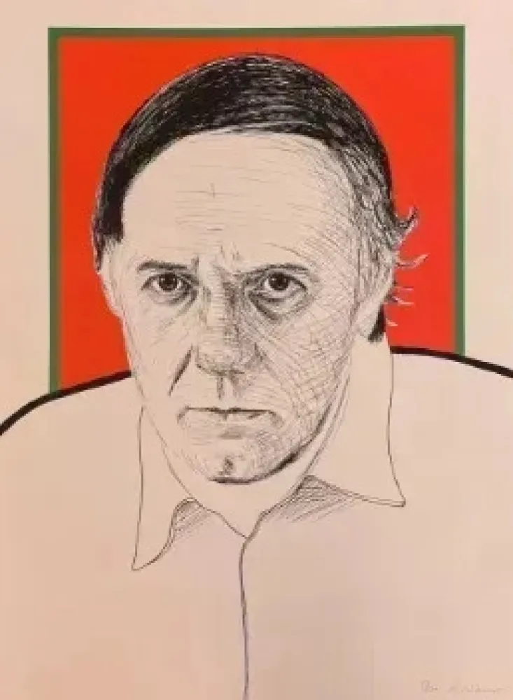 Siebdruck Raveel - Autoportrait