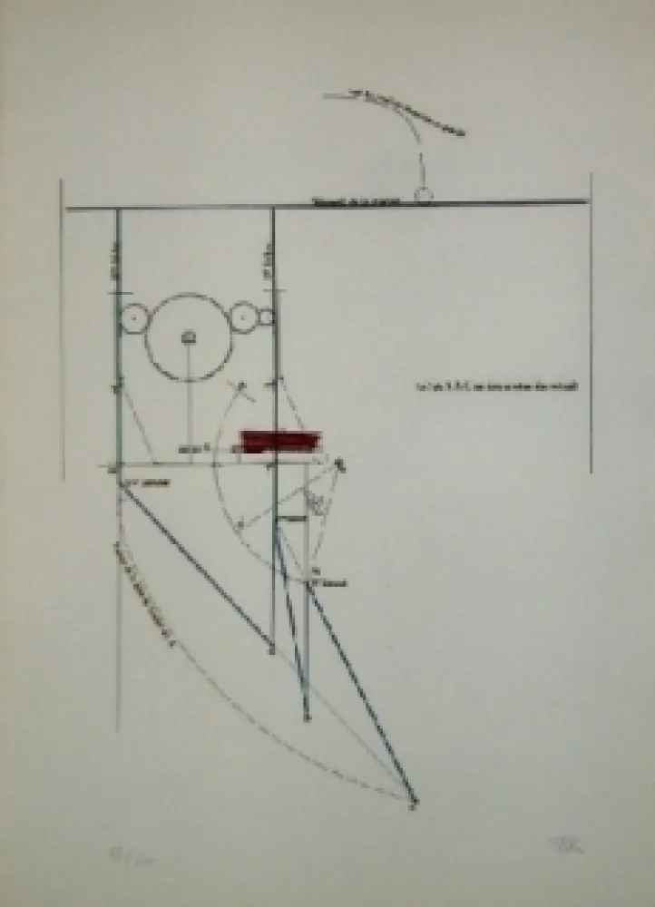 Radierung Und Aquatinta Ray - COMBAT DE BOXE