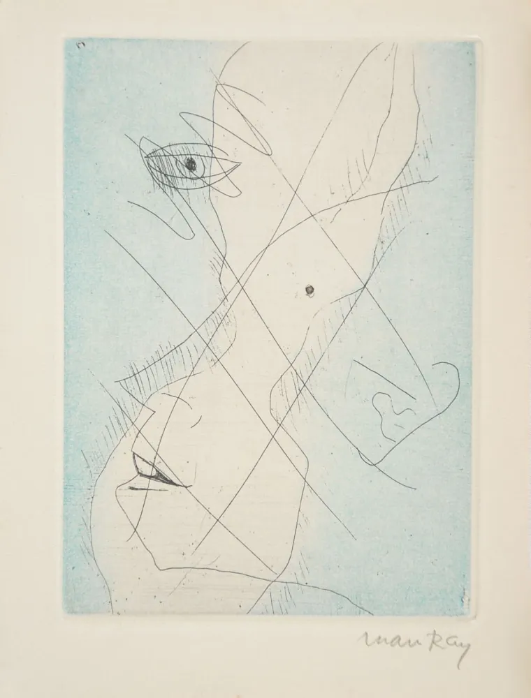 Radierung Ray - Les Chambres. Poème du temps qui ne passe pas.