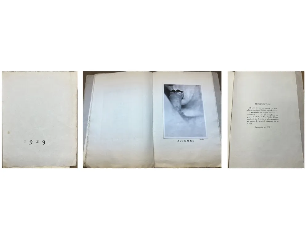 Illustriertes Buch Ray - MAN RAY - Louis ARAGON - Benjamin PERET. 1929 avec quatre photographies… (1929).