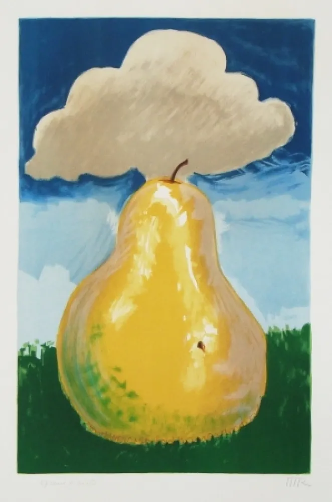 Lithographie Ray - Poire d'Erik Satie