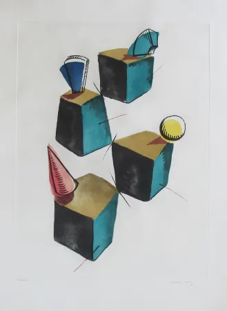 Radierung Und Aquatinta Ray - Transfiguration d'un cactus