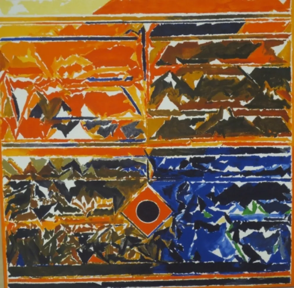 Lithographie Raza - Sans titre IV