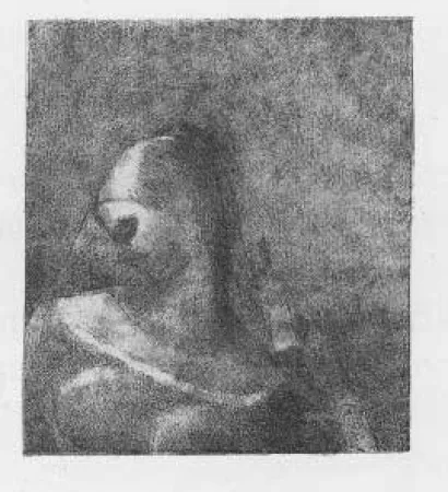 Lithographie Redon - Helene (Ennoia)