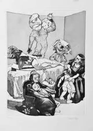 Radierung Und Aquatinta Rego - Les Planches Courbes