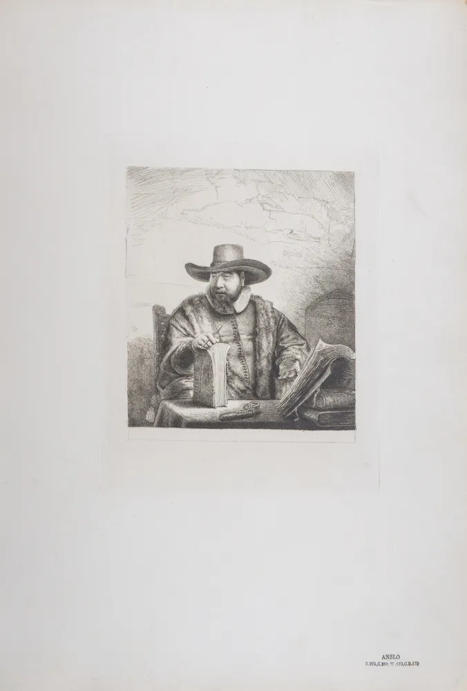 Heliogravüre Rembrandt - Anslo