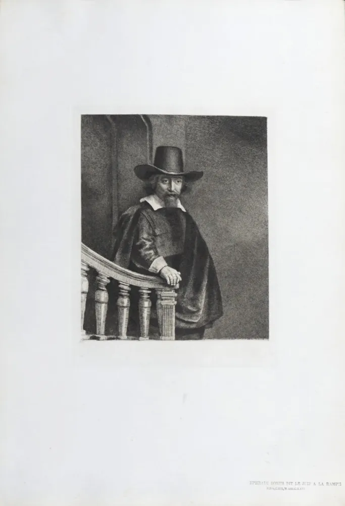 Heliogravüre Rembrandt - Ephraim Bonus dit Le Juif à la Rampe
