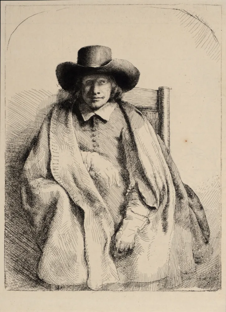 Heliogravüre Rembrandt - Portrait de Clément de Jonghe