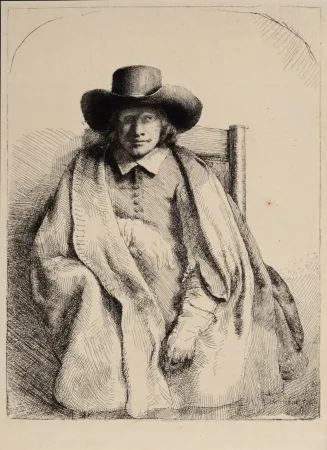 Heliogravüre Rembrandt - Portrait de Clément de Jonghe