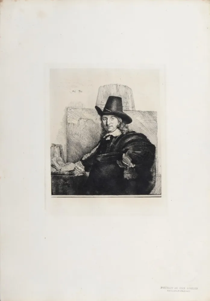 Heliogravüre Rembrandt - Portrait de Jean Asselyn