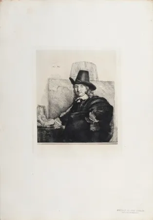 Heliogravüre Rembrandt - Portrait de Jean Asselyn