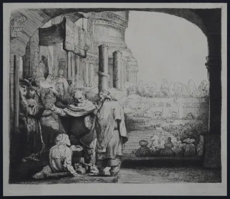 Heliogravüre Rembrandt - Saint Pierre guérissant le paralytique