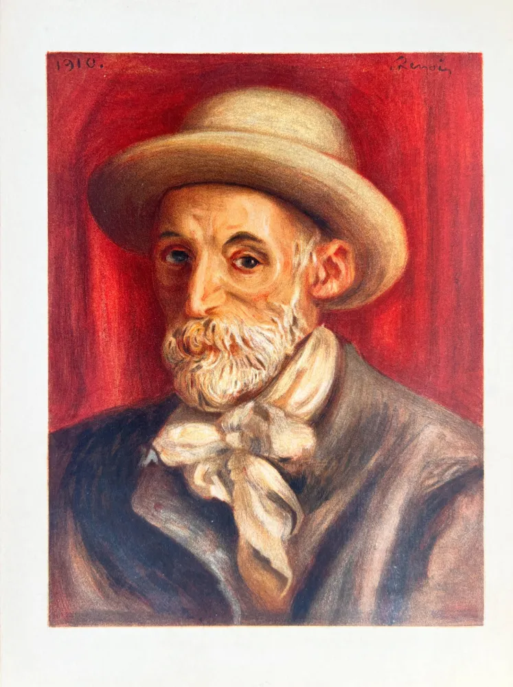 Lithographie Renoir - Autoportrait