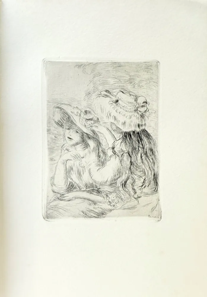Lithographie Renoir - Le Chapeau Épinglé
