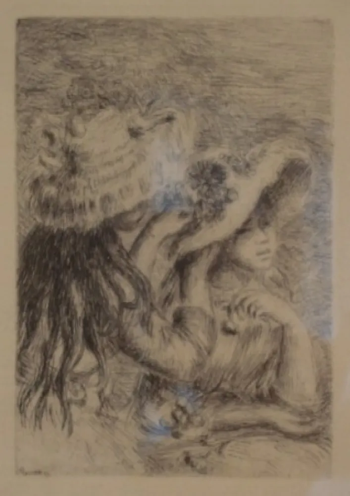 Stich Renoir - Le Chapeau Épinglé. La Fille de Berthe Morisot et sa Cousine.