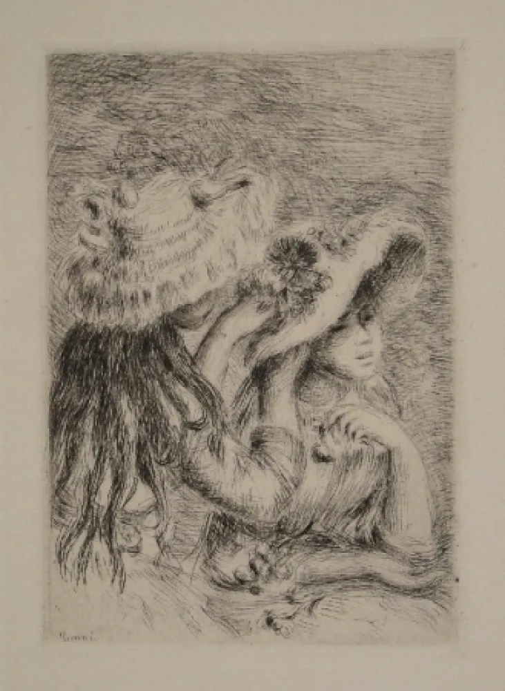 Stich Renoir - Le Chapeau Épinglé. La Fille de Berthe Morisot et sa Cousine