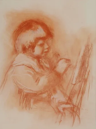 Lithographie Renoir - Le jeune artiste