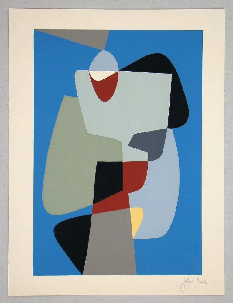 Siebdruck Rets - Composition pour Art Abstrait 