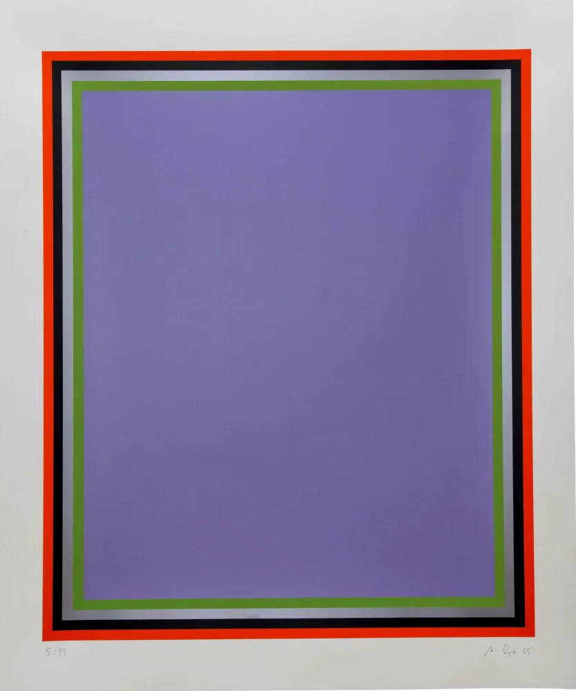 Siebdruck Reyle - Ohne Titel