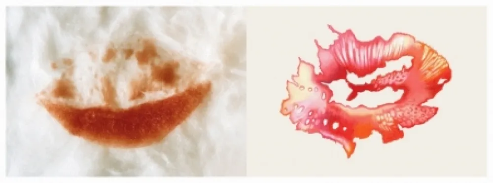 Digitale Druckgrafik Richard - Les revers du baiser