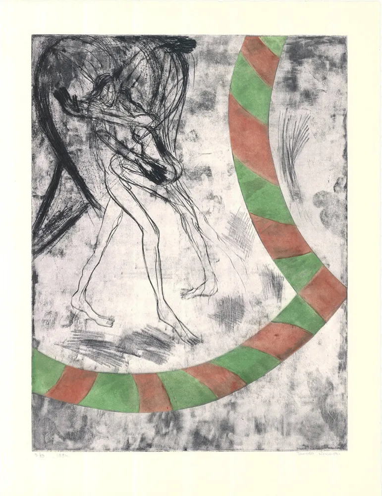 Radierung Und Aquatinta Richman - Erotic Scene