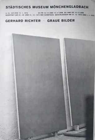 Offset Richter - Graue Bilder. Ausstellungsplakat.