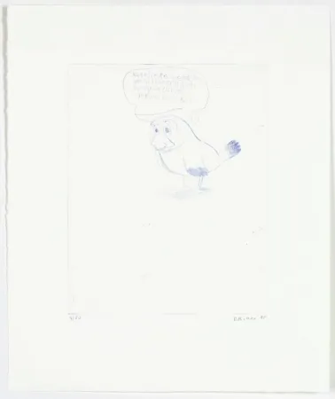 Kaltnadelradierung Richter - Little Doggy