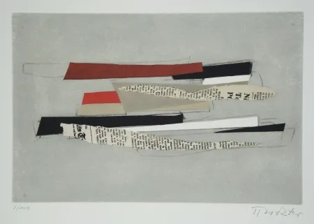 Radierung Und Aquatinta Richter - Sur une jambe