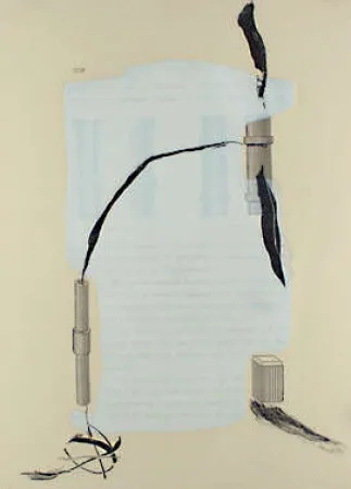 Aquatinta Riera I Aragó - Blatt 18 aus Portofolio 19 máquines