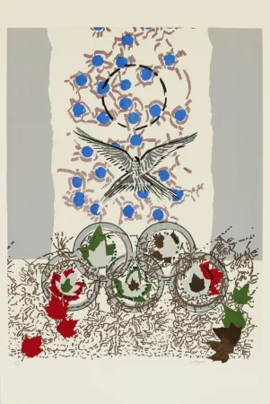 Lithographie Riopelle - JO 1988