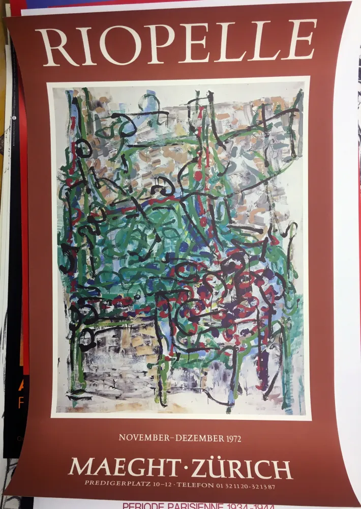 Plakat Riopelle - RIOPELLE 72 : Exposition à la Galerie Maeght à Zürich en 1972.