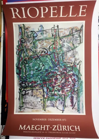 Plakat Riopelle - RIOPELLE 72 : Exposition à la Galerie Maeght à Zürich en 1972.