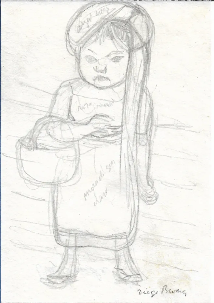 Keine Technische Rivera - Niña con cesta / Girl with Basket