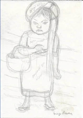 Keine Technische Rivera - Niña con cesta / Girl with Basket