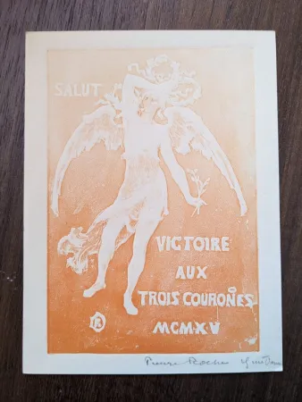 Keine Technische Roche - Salut victoire aux trois courones (greeting card for 1915)