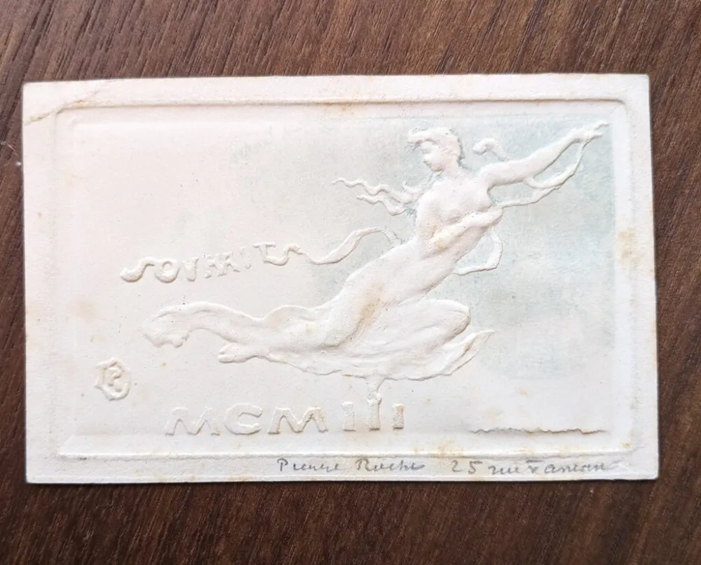 Keine Technische Roche - Souhaits (greeting card for new year, 1903)