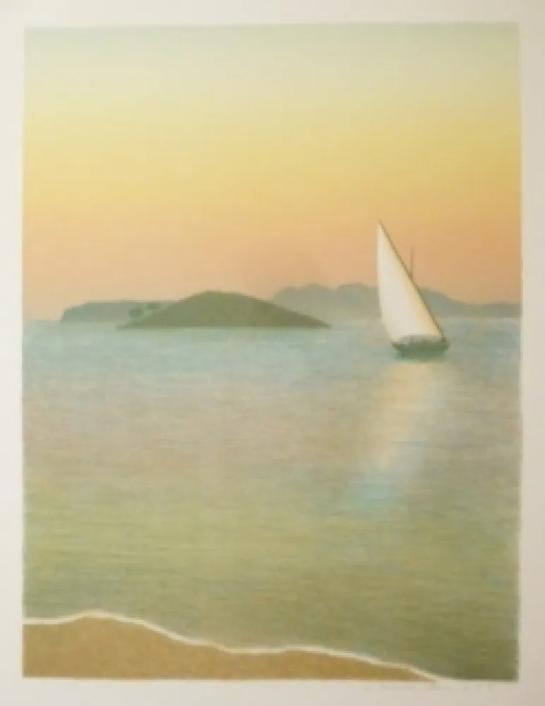 Lithographie Rodrigo - Amb flaires de Formentor