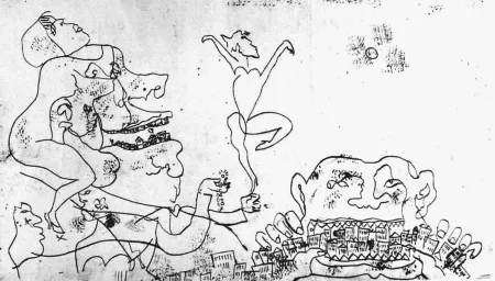 Radierung Rognoni - I giorni del boom