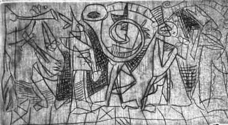 Kaltnadelradierung Rognoni - Marcia nuziale