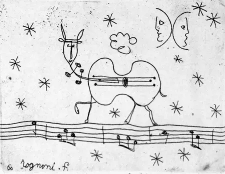 Radierung Rognoni - Pastorale