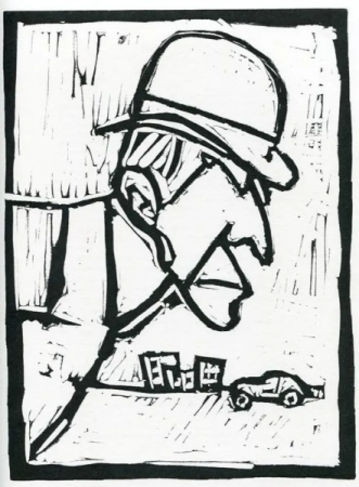 Linolschnitt Rognoni - Senza titolo