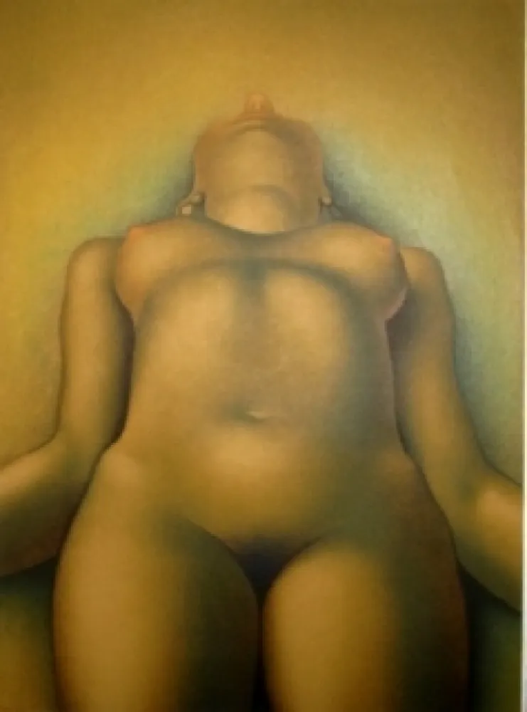 Lithographie Rohner - Nu allongé