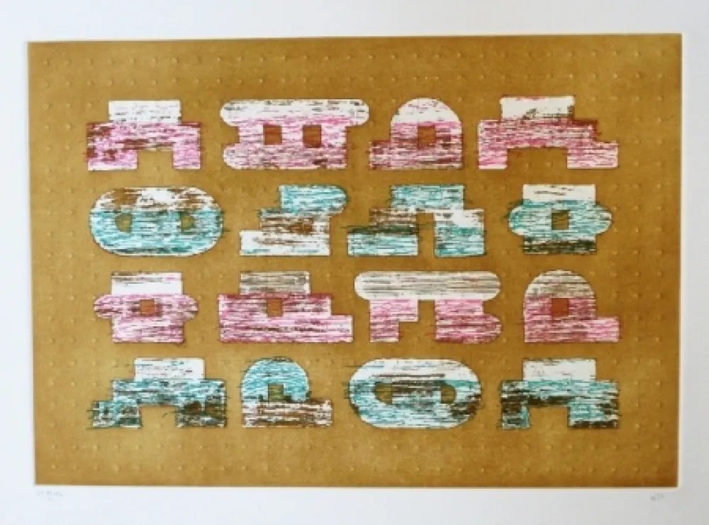 Radierung Und Aquatinta Rojo - Codice 2