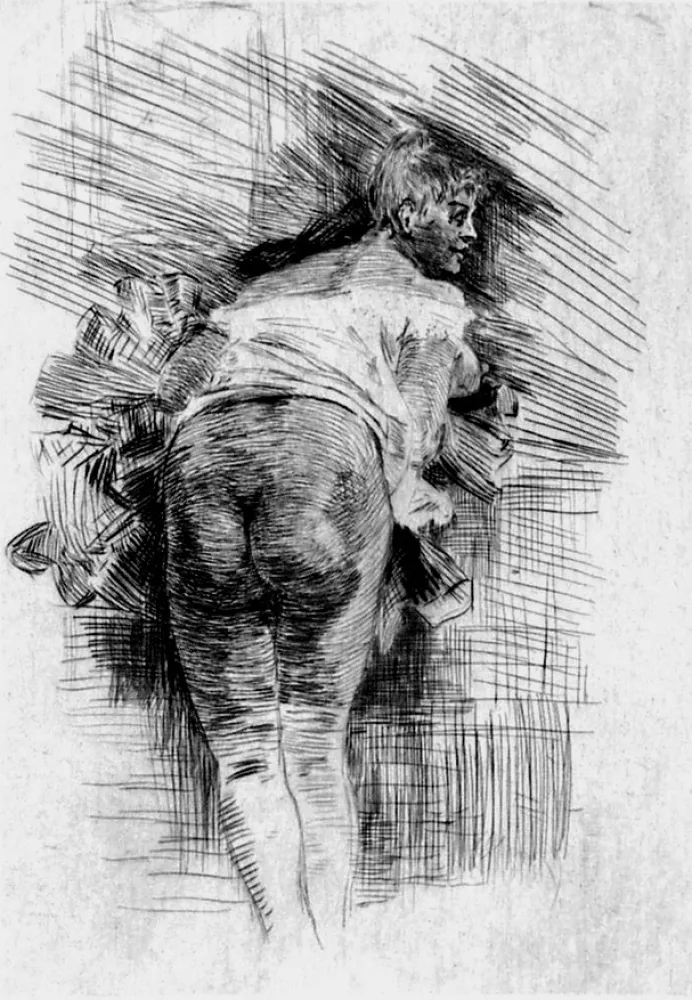 Radierung Rops - Appel aux masses