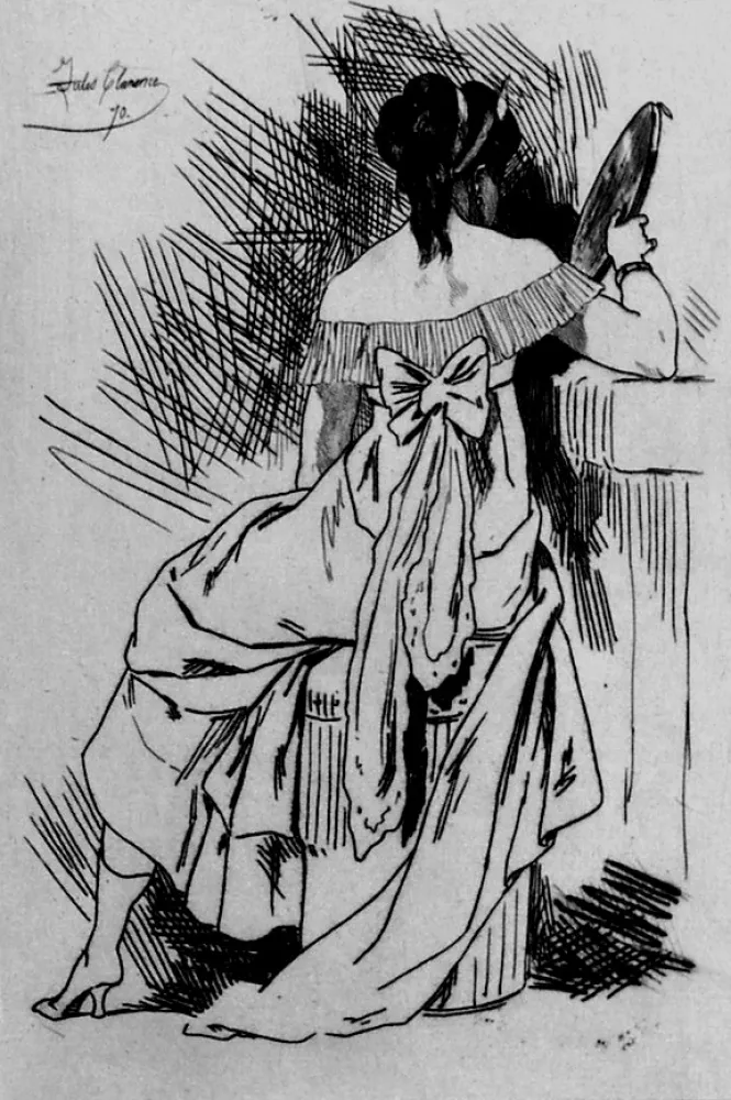 Radierung Rops - Metella