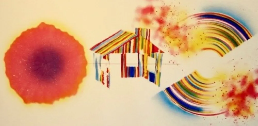 Radierung Und Aquatinta Rosenquist - Hot Lake (State I)