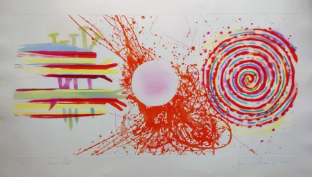Radierung Und Aquatinta Rosenquist - Rouge Pad
