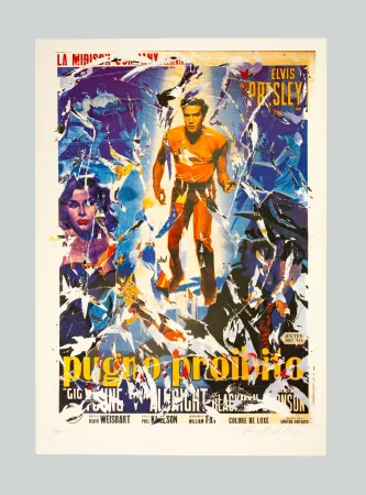 Siebdruck Rotella - Pugno proibito