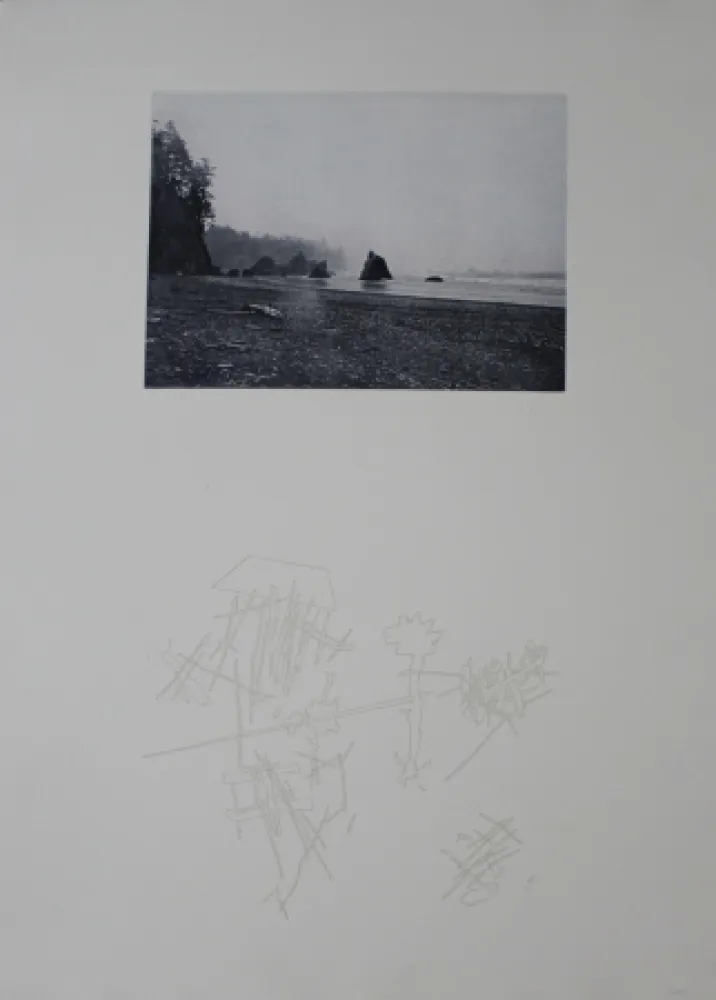 Siebdruck Roth - Strand / Beach