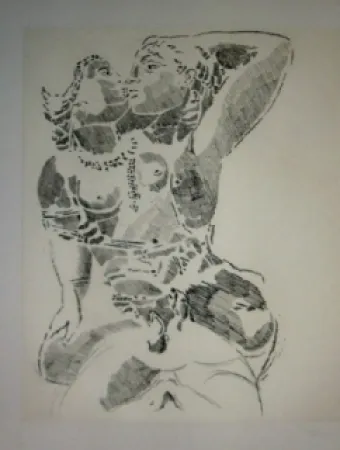 Radierung Und Aquatinta Rouan  - Effacer la Notion 1